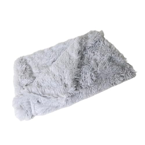 SHINEOFI Manta de Peluche para Mascotas Doble Capa Cojín Resistente para Perros y Gatos Mediano Suave Transpirable y Portátil para Cama Jaula y Viaje Coche
