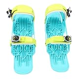 Patines de esquí pequeños portátiles, Patines Cortos Ajustables de Nailon para Nieve, Tabla de esquí con Bolsa de Almacenamiento, para Esquiar, Patinar en senderos forestales.