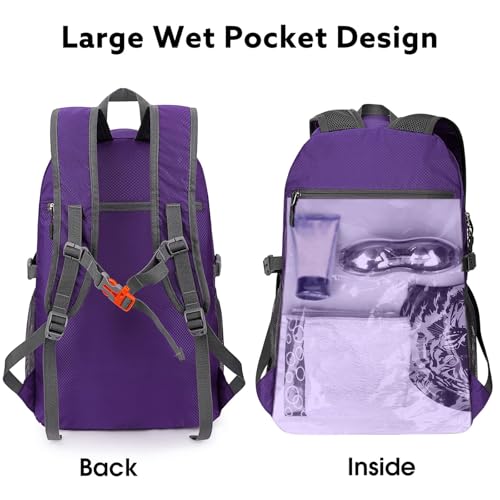 Image of G4Free 40L Lightweight Packable Hiking Backpack, Waterproof Travel Daypack