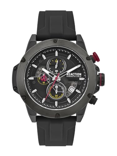 Image of Kenneth Cole Reaction Chronograph Black Dial Watch for Men - KRWGO0071101