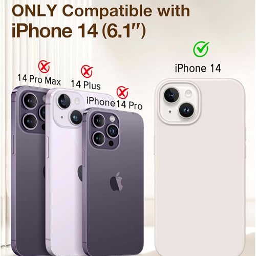 Image of Kratos Soft Silicone Case Cover Compatible with iPhone 14 - Everyday Comfort Protection, Wireless Magnetic Charging Case with Raised Edge Camera & Screen Protection, Shock-Resistant Design