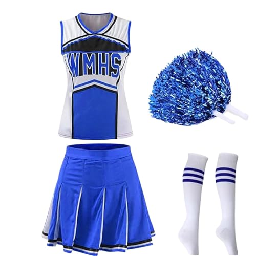 Costume de pom-pom girl déguisement pour fête américaine S