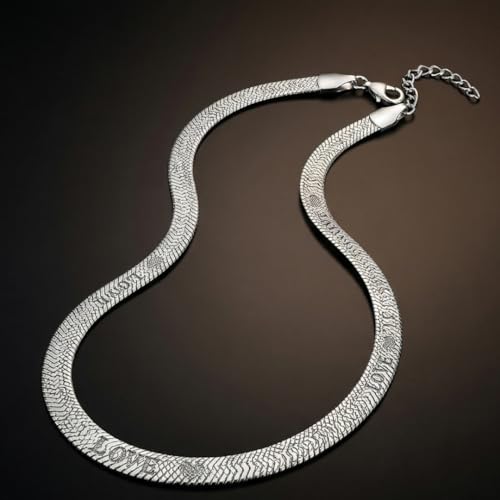 Image of THE MEN THING Chain for Men, Luxury Pure Titanium Steel Chain | Silver Stainless Steel Chain | Necklace Jewellery for Men & Boys