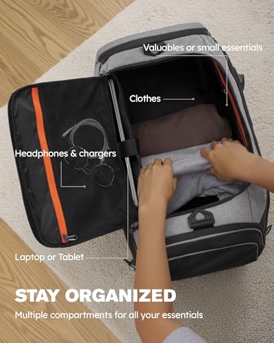 Tolaccea 47L Sporttasche Groß Sporttasche Rucksack mit Schuhfach Nassfach Wochen Reisetasche Duffel Bag Fitness Trainingstasche für Herren Damen Gym,Reise,Schwimmen,Sauna,fußball (Grau)