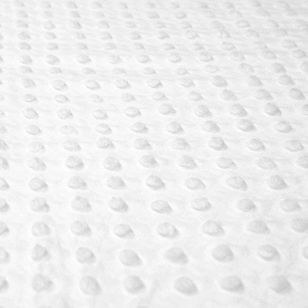 Cuddle Dimple 60" Minky Fabric by The Yard (White)