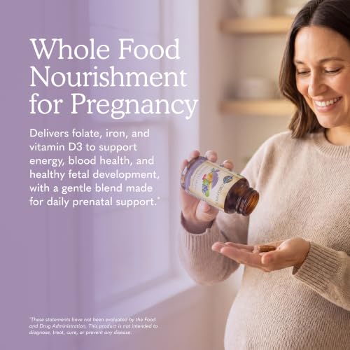 Image of Garden of Life Organics Prenatal Multivitamin with Folate, B6, B12, D3 & Iron - Prenatal Vitamins for Women with Energy Metabolism Support for Healthy Fetal Development, Non-GMO, Vegan, 30 Servings | w / Folate, B6, B12, D3 & Iron - with Energy Metabolism Support for Healthy Fetal Development, Non-GMO, Vegan
