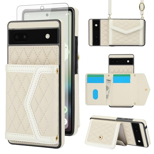 Coque Google Pixel 6A 5G style sacoche avec bandoulière pour sorties sans sac