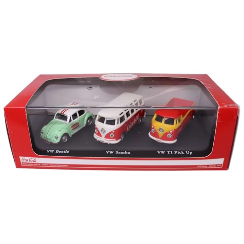 Set de regalo Volkswagen Coca Cola 3 piezas 1:72 miniatura 2
