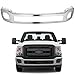 SCITOO Front Bumper Face Bar fit for 2011-2016 for Ford F-250 Super Duty,2011-2016 for Ford F-350 Super Duty0,without Parking Sensor Holes