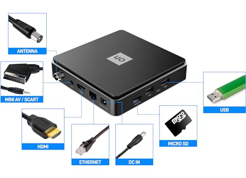 Décodeur numérique terrestre DVB-T2 TELE System Android TV avec adaptateur péritel SCART - 3