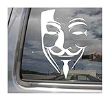 Guy Fawkes - Guido Fawkes - Cars Trucks Moped Helmet Hard Hat Auto Automotive Craft Laptop Vinyl Decal Store Window Wall Sticker 10099