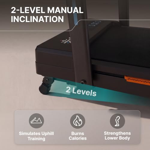 Image of Cult Smart Walking Pad with Auto Speed Adjustment | 4 HP Peak BLDC Motor | 2-Level Incline | LED Display | 120 kg Capacity | Compact & Foldable | Walking Pad for Home