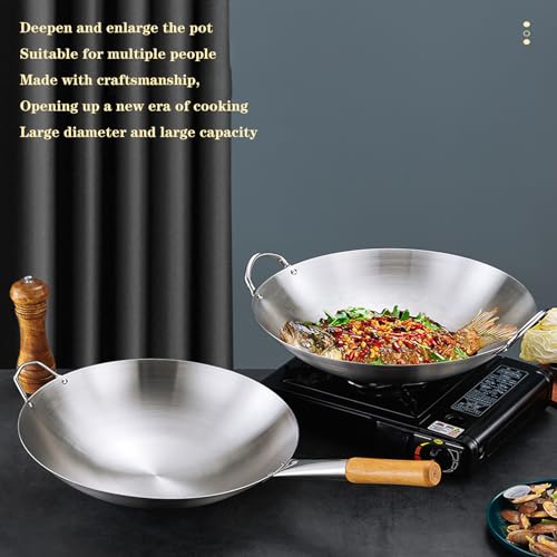 Wok de Acero Inoxidable Antiadherente 30 cm miniatura 3