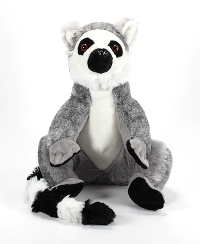 Image of The Petting Zoo Ringtailed Lemur Stuffed Animal, Gifts for Kids, Wild Onez Zoo Animals, Ringtailed Lemur Plush Toy 12 inches