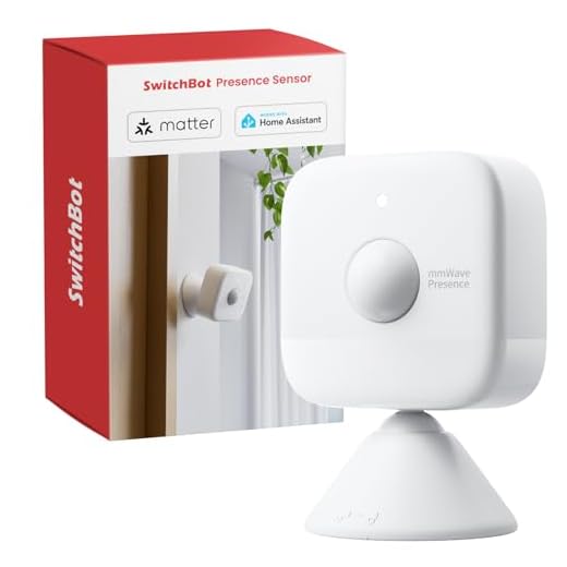 SwitchBot Smart mmWave Radar Bewegungssensor, Bluetooth Anwesenheitssensor mit dynamischer Erkennung, kompatibel mit Alexa, HomeKit & Apple Home über Hub, 2 Jahre Batterie