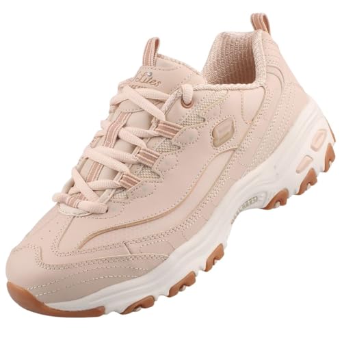Skechers D'lites Good Neutral, Zapatillas Mujer, Natural, 39 EU