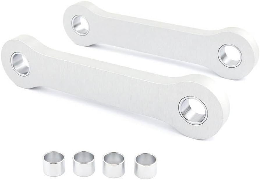 Motorcycle Suspension Linkage Kit Fit For RM125 RM250 1998-2003 Rear Cushion Lever Drop Lowering Links Compatible With Various Models(Silver)