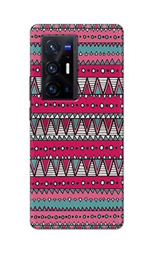 Image of Printed Hard Back Cover Case for Vivo X70 Pro Plus | Vivo X70 Pro+ Back Cover (Geometric Vintage Pattern) -1803