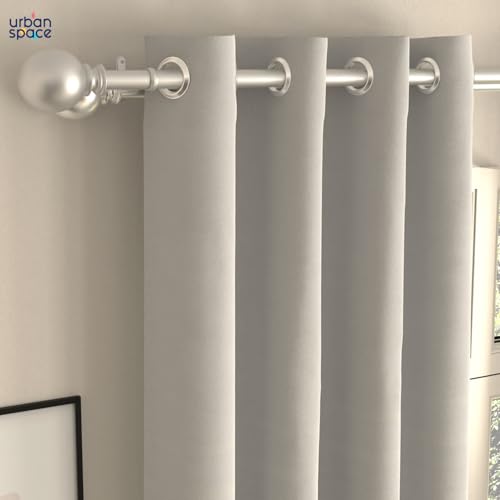Image of Urban Space Blackout Curtains 5 Feet Set of 2 for Window, 80-85% Light Blocking Curtains for Living Room, Digital Printed Curtains with Eyelets, Tieback Included (Coastal Tides Navy, 5 Feet)