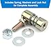 Throttle Disconnect Quick Release Ball Joint, 1/4-28 in Female Thread Steel Linkage Fitting with Spring, Compatible with Throttle Cable Ball End, Steel Carburetor Linkages 2 Pack