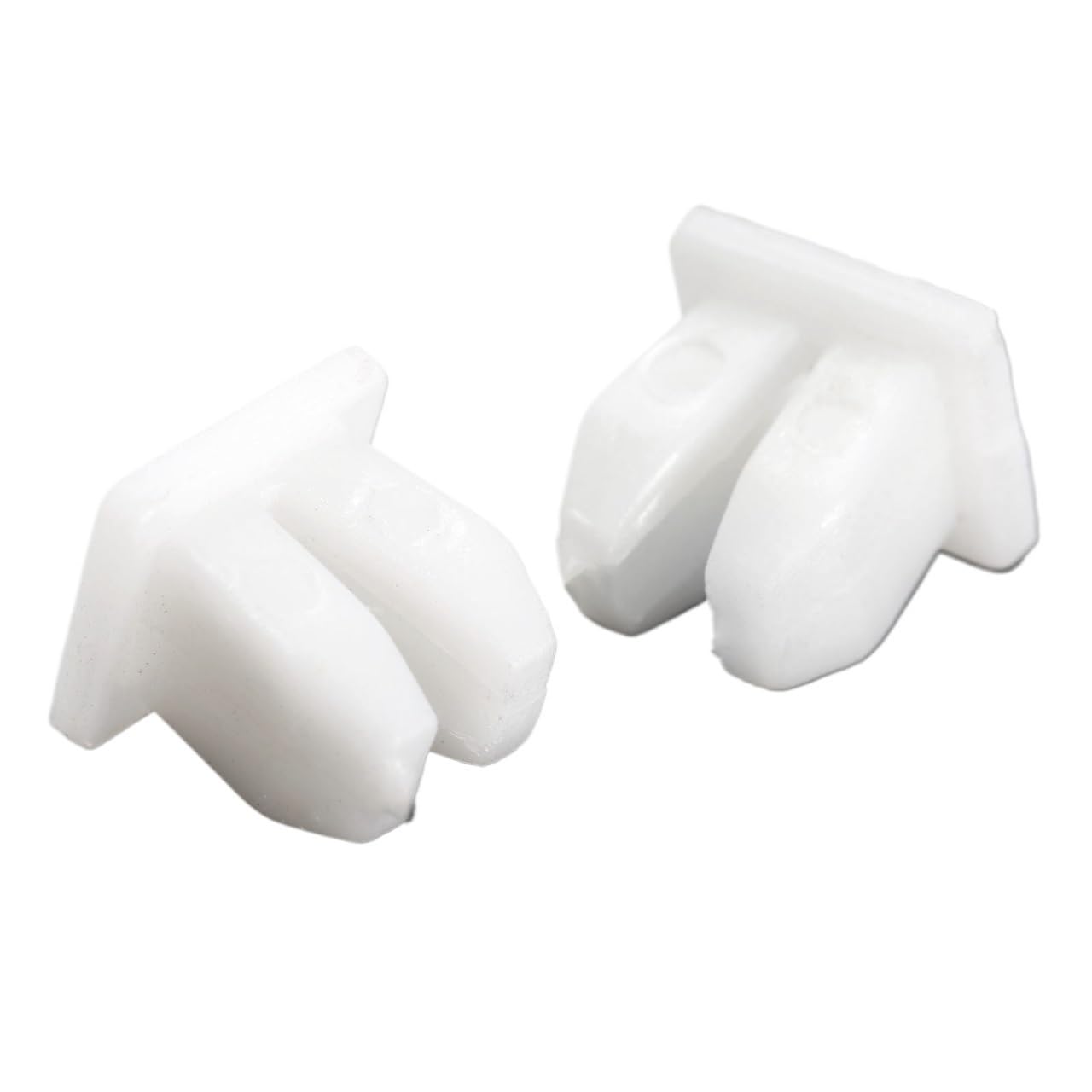 YTQMoreBNZ 50Pcs Auto Fasteners 5mm Hole Car Push Plastic Rivets Fender Clips White Universal Fender Bumper Door Side Skirt Retainer Clips