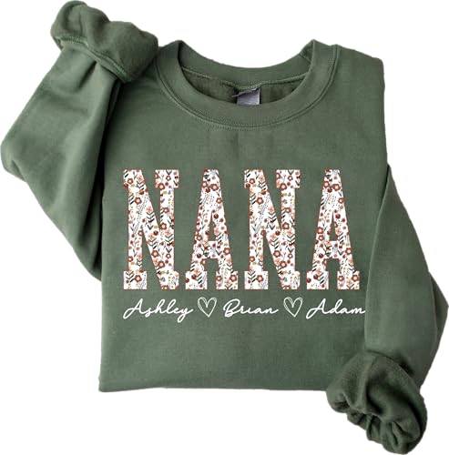 Personalized Grandma Sweatshirts for Women, Gifts For Grandma From Grand Kids, Grandma Sweater Gifts, Grandma Shirt