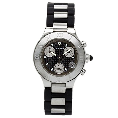 CARTIER【カルティエ】 クロノスカフ 腕時計 ステンレス/ラバー レディース(中古)
