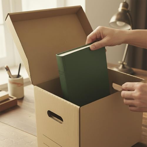 D.RECT Archivbox new IDEA A4 – 6er-Set, säurefreier Archivierungskarton, 360 g/m² Stärke, 250 x 340 x 260 mm (B x T x H) – Robuste Aufbewahrungsbox für Dokumente, Akten und Kataloge