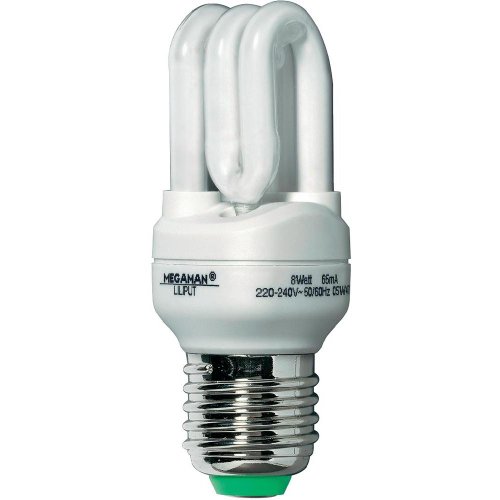Ampoule éco Liliput culot E27-8W Megaman MM30814-Ampoule