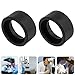 AYLIFU 2PCS 36mm bore Black Binocular Rubber Eyepiece Rubber Eyepiece Shield Eyepiece Cover for a 32-36mm Stereo Microscope(Flat Angle)
