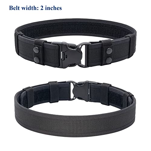 Duty Belt Law Enforcement Police Correctional Officer Security Belts 2 Keepers 2"/2.25" Wide2