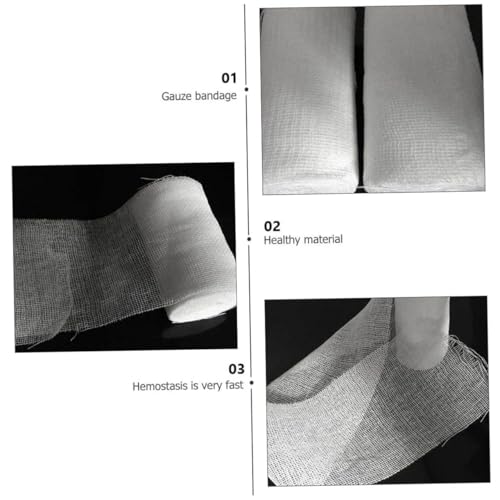 STAHAD 10Pcs Gauze Rolls First Aid Bandage Wraps 8X600Cm Conforming Disposable Compression Dressing for Emergency Wound Care and Training Use miniatura 6