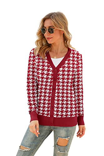 Image of VIISHOW Women Long Sleeve Button Down V Neck Lightweight Basic Knit Sweater Cardigan