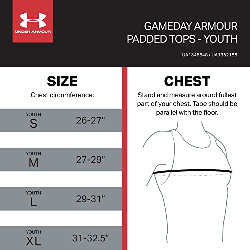 Under Armour Gameday Pro 5-Pad Football Compression Top, with UA HeatGear & McDavid HEX Technology, Moisture Wicking Protection (Youth)4