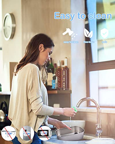 [Faster] Electric Lunch Box Food Heater, 65W High-Power 4 In 1 Heated Lunch Boxes For Adults, Car & Home, 1.5L Leak-Proof Heated Lunch Box,12V 24V 110V Portable Microwave With Carry Bag (White Blue) #TOP4