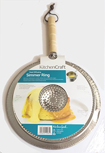 KitchenCraft Gasflammensieb mit Holzgriff, Metall, 21 cm