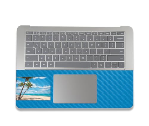 Image of MightySkins Carbon Fiber Skin Compatible with Microsoft Surface Laptop Studio 2 (2023) Full Wrap Kit - Palm Beach | Protective, Durable Textured Carbon Fiber Finish | Easy to Apply | Made in The USA
