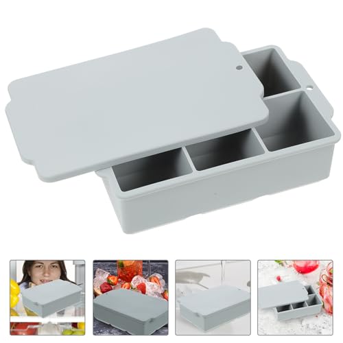Molde de silicona COHEALI para cubos de hielo con tapa miniatura 5