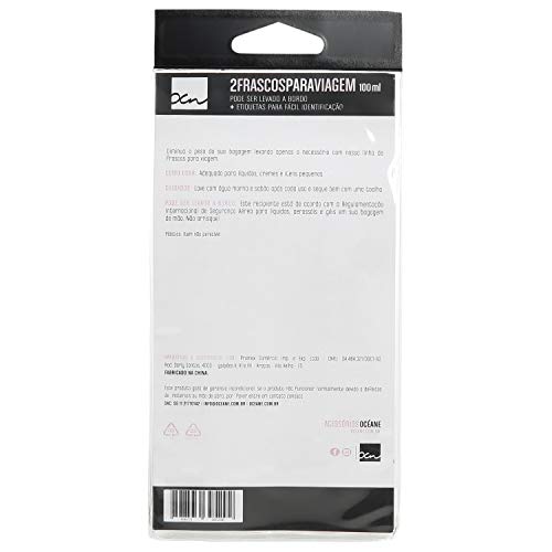 Frascos Para Viagem, Océane, Transparente