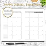 A5 Academic Diary 2025-2026 Page a Day, A5 Diary Day Per Page, Planner Appointment Books, Daily Planners for School Office Supplies - Black - Image 6