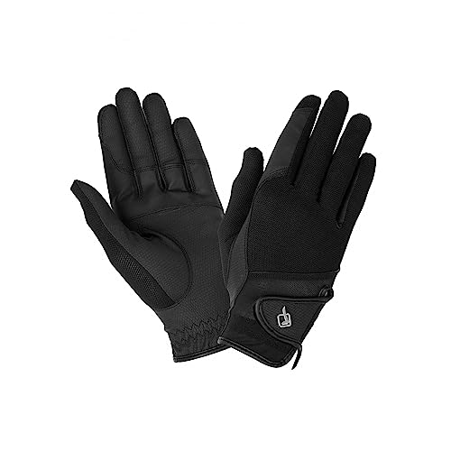 LeMieux Pro Mesh Horse Riding Gloves - Black XS