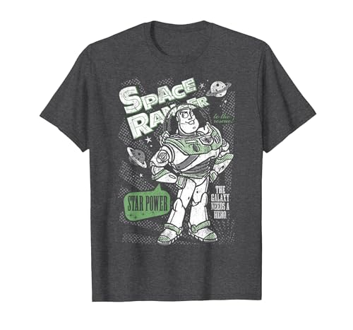 T-Shirt Toy Story Buzz l'Éclair Disney homme gris anthracite taille XXL