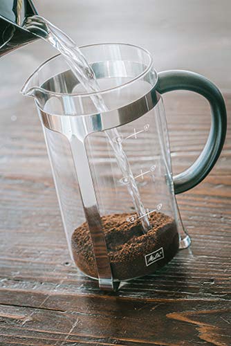 Melitta Caffettiera A Pistone Premium In Vetro E Inox 8 Tazze - 2