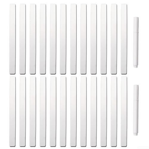 Lot de 48 étiquettes transparentes en acrylique pour plantes en pot