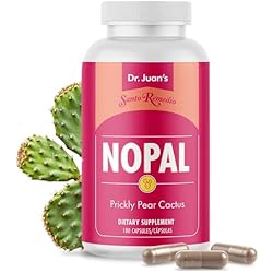 Santo Remedio Nopal, Sugar and Gluten Free Dietary Supplement, Prickly Pear Cactus Dietary Supplement, 700 mg, 180 Capsules, 90 Servings Per Container