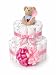 ❥ Windeltorte Mädchen ❥| Baby Geschenk | Für Mädchen zur Geburt & Taufe