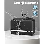 Maliton Toiletry Bag for Men & Women Travel Toiletry Bag Hanging Toiletry Bag Hygiene Organizer with 4 Compartments Waterproof Bathroom Shower Bag Large Toiletries Travel Bag(Black) - Image 5