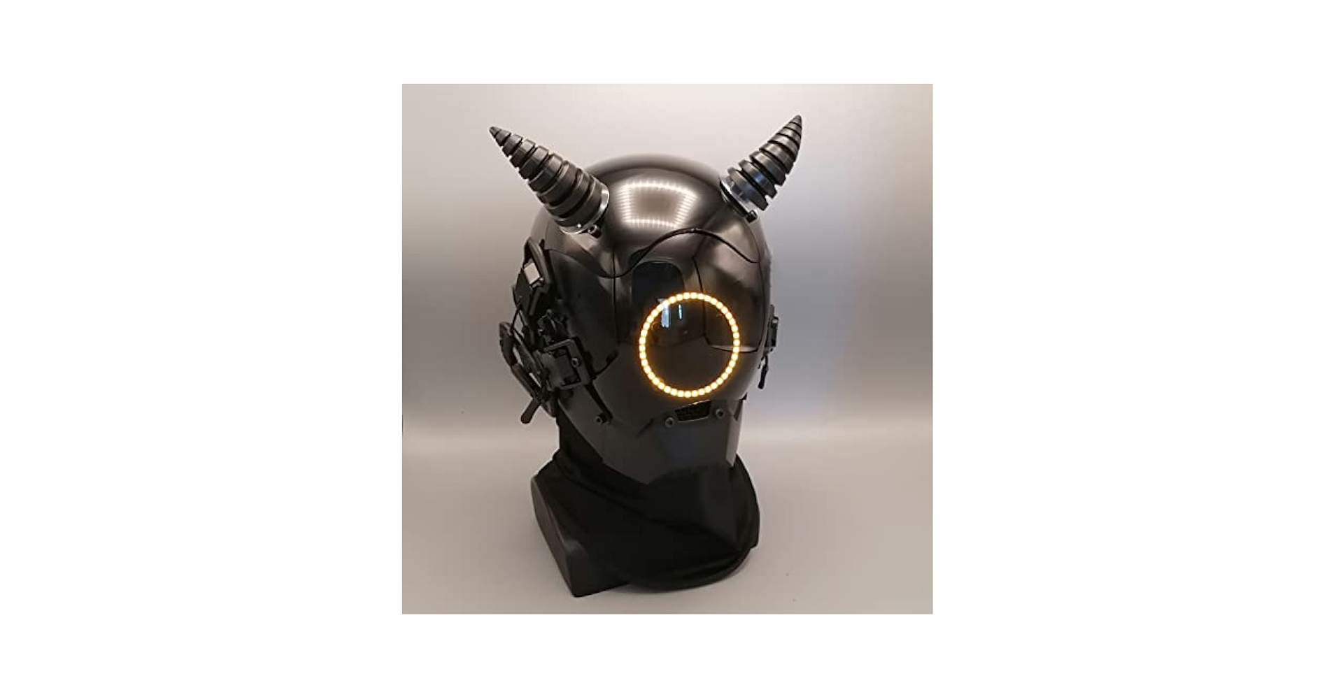 Amazon.co.jp: 悪魔のコスプレ仮面 LED 円形燈 発光 近未来
