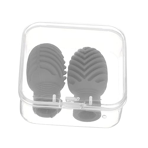 BESPORTBLE 2Pcs Drumstick Caps Silicone Mute Damper Practice Tips Protective Cover for Drumming Sound Reducing Accessory for Musicians present for Drummers Drum Practice Pad