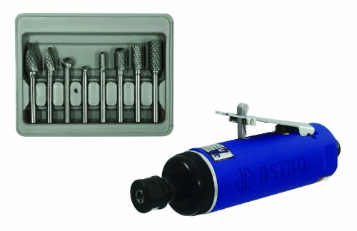 Astro 2181A Double Cut Carbide Rotary Burr Set, 8-Piece